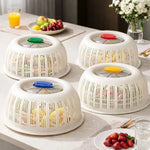 Food Cover With Draining Basket Breathable Insect Protection