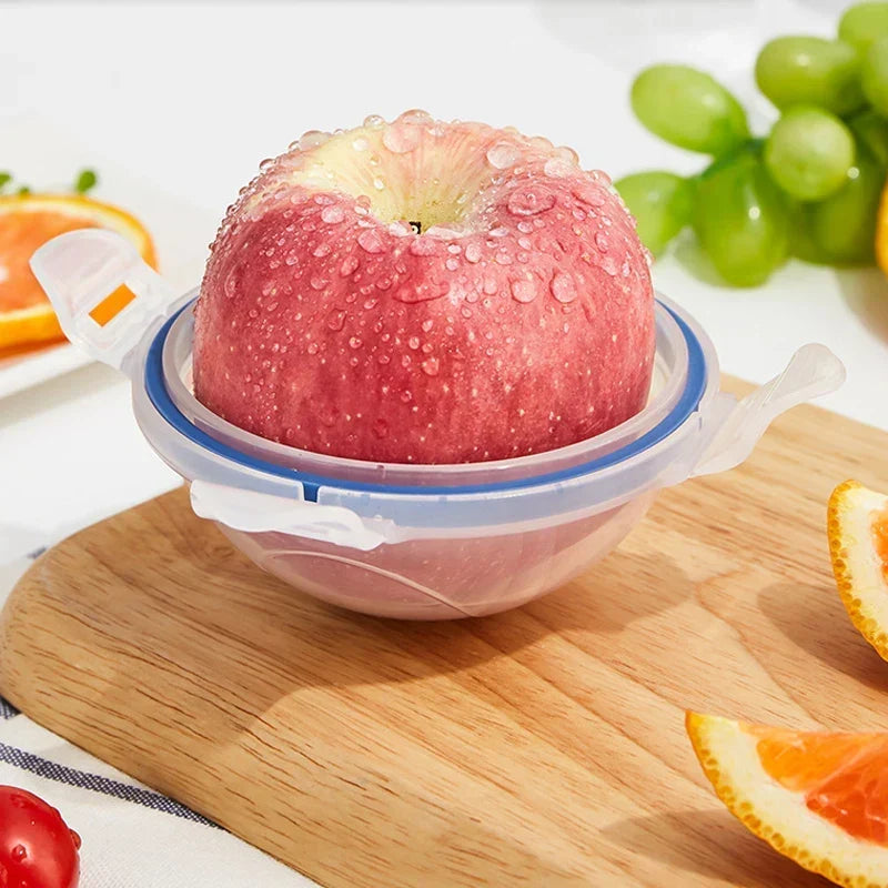 Food Storage Container Compact Four-Sided Latching Lid