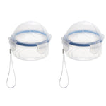 Food Storage Container Compact Four-Sided Latching Lid
