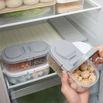 Food Storage Container Double Compartment Sealed Design PP Construction