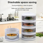 Food Storage Container Stackable Clear ABS
