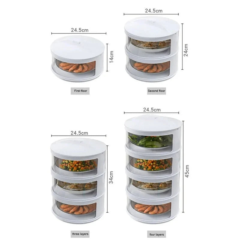 Food Storage Container Stackable Clear ABS