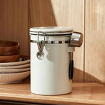 Food Storage Container Stainless Steel Airtight Freshness Seal Spoon Included