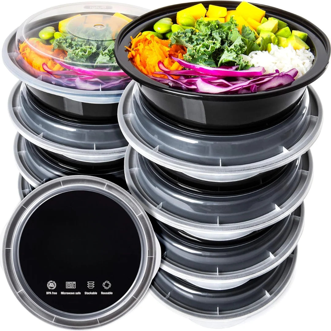Food Storage Containers Airtight Stackable BPA-Free Plastic
