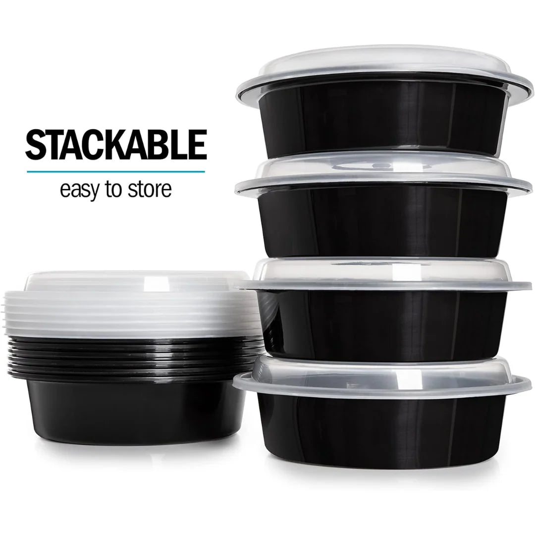 Food Storage Containers Airtight Stackable BPA-Free Plastic