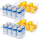 Food Storage Containers Transparent BPA-Free Set of 4