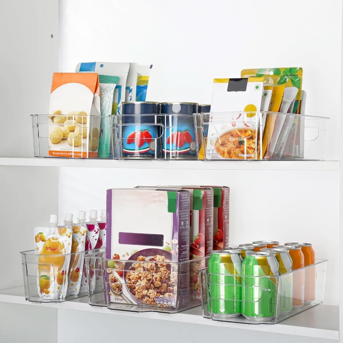 Food Storage Containers Transparent BPA-Free Set of 4