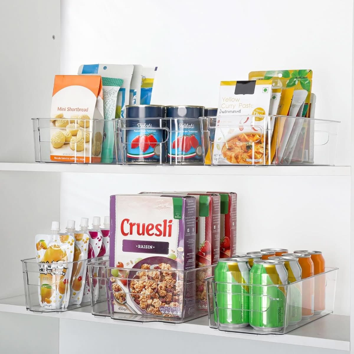 Food Storage Containers Transparent BPA-Free Set of 4