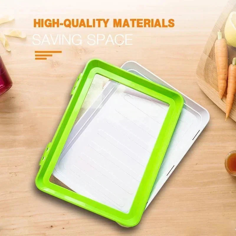 Food Storage Tray Vacuum-Seal Lid Leakproof BPA-Free