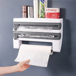 Food Wrap & Paper Towel Dispenser Adjustable Multi-Level
