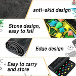 Foot Massage Mat Reflexology Soft Pebble Foldable & Portable