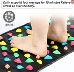 Foot Massage Mat Reflexology Soft Pebble Foldable & Portable