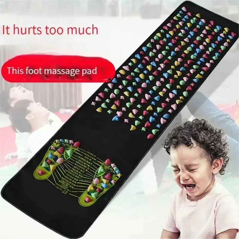 Foot Massage Mat Reflexology Stones Foldable & Portable