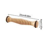Foot Massager Roller Natural Wood Acupressure Ridges
