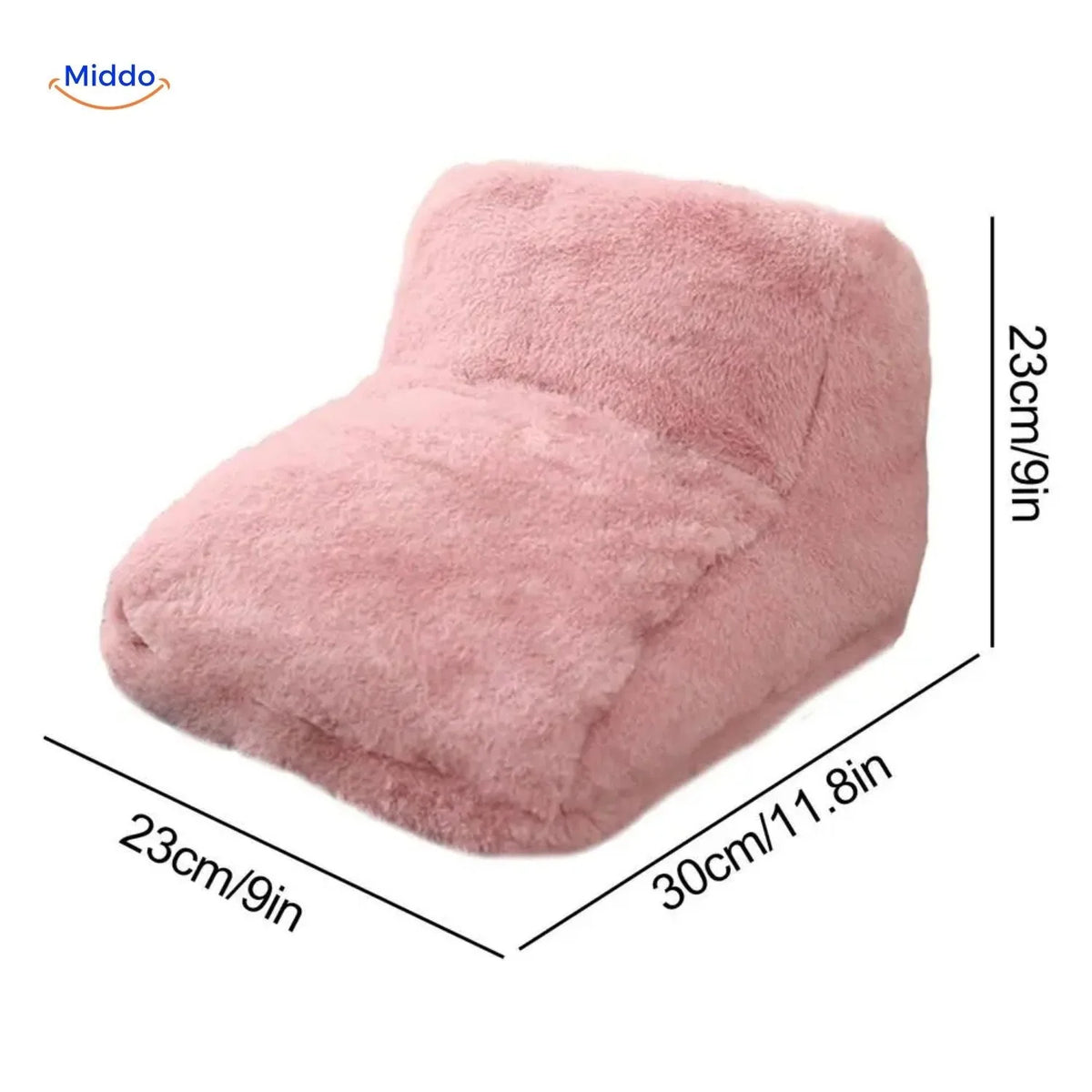 Foot Warmer USB-Powered Faux Fur Non-Slip Base