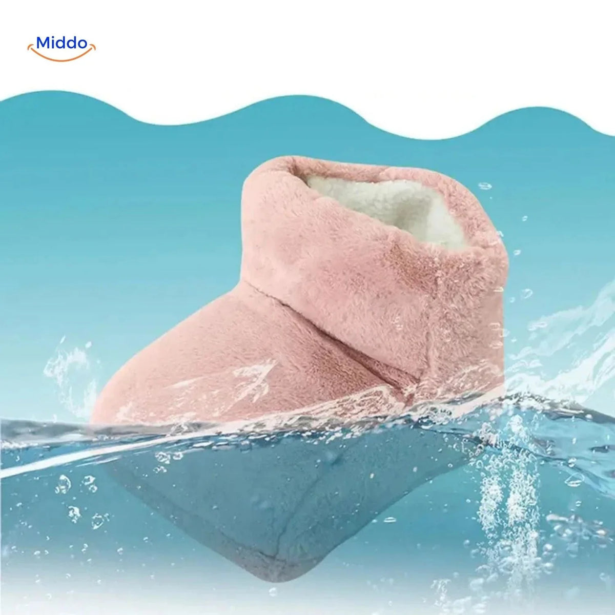 Foot Warmer USB-Powered Faux Fur Non-Slip Base