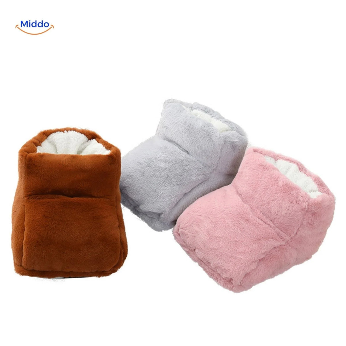 Foot Warmer USB-Powered Faux Fur Non-Slip Base