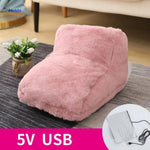 Foot Warmer USB-Powered Faux Fur Non-Slip Base