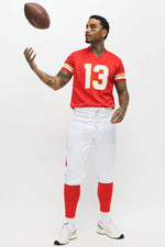 Football Costume Set Cropped Jersey 3-Piece With Wrist Bands
