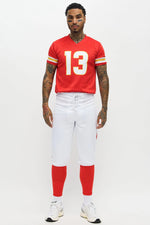 Football Costume Set Cropped Jersey 3-Piece With Wrist Bands