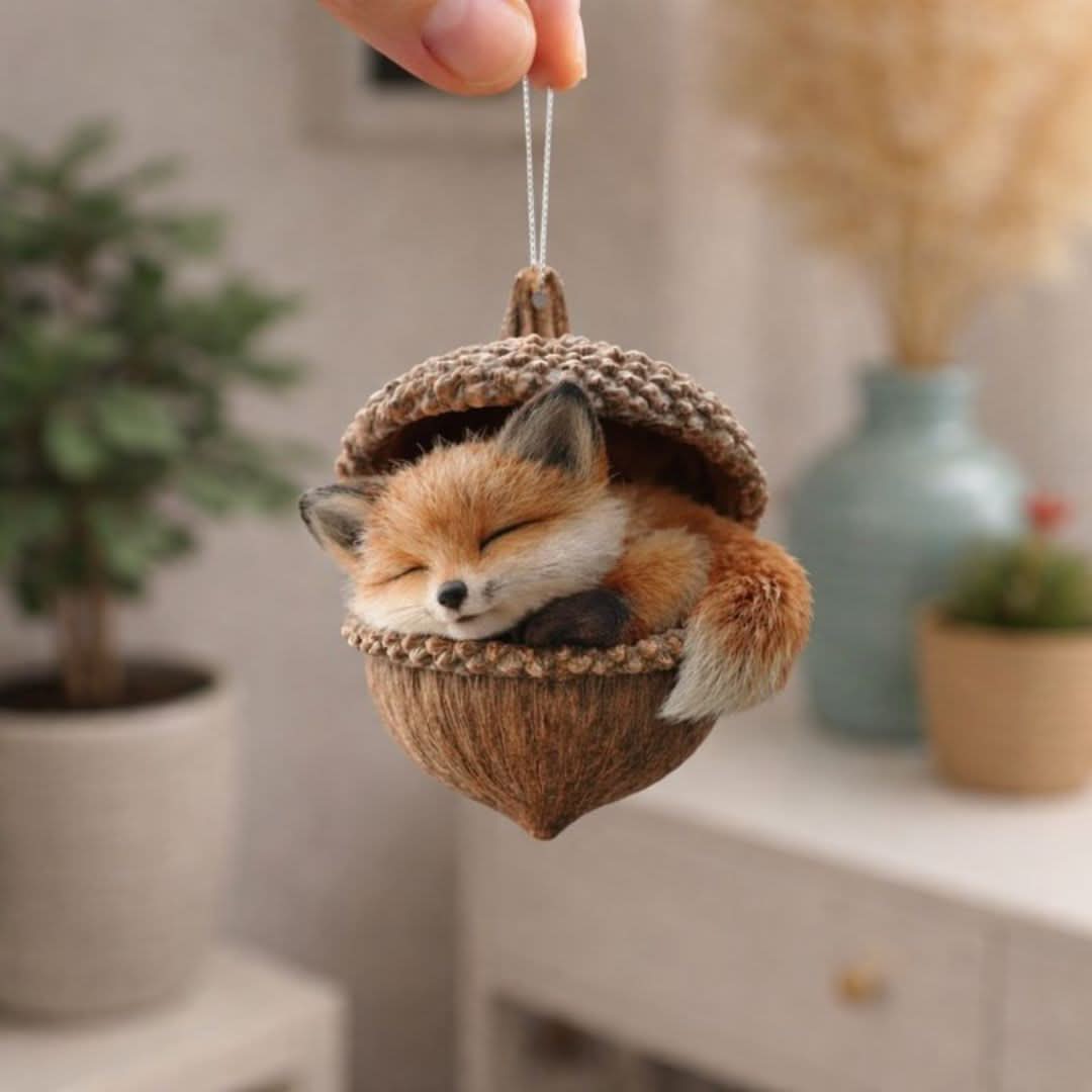 Forest Animal Figurine Sleeping Design Indoor & Outdoor Decor