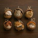 Forest Animal Figurine Sleeping Design Indoor & Outdoor Decor