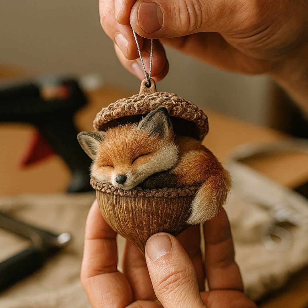 Forest Animal Figurine Sleeping Design Indoor & Outdoor Decor