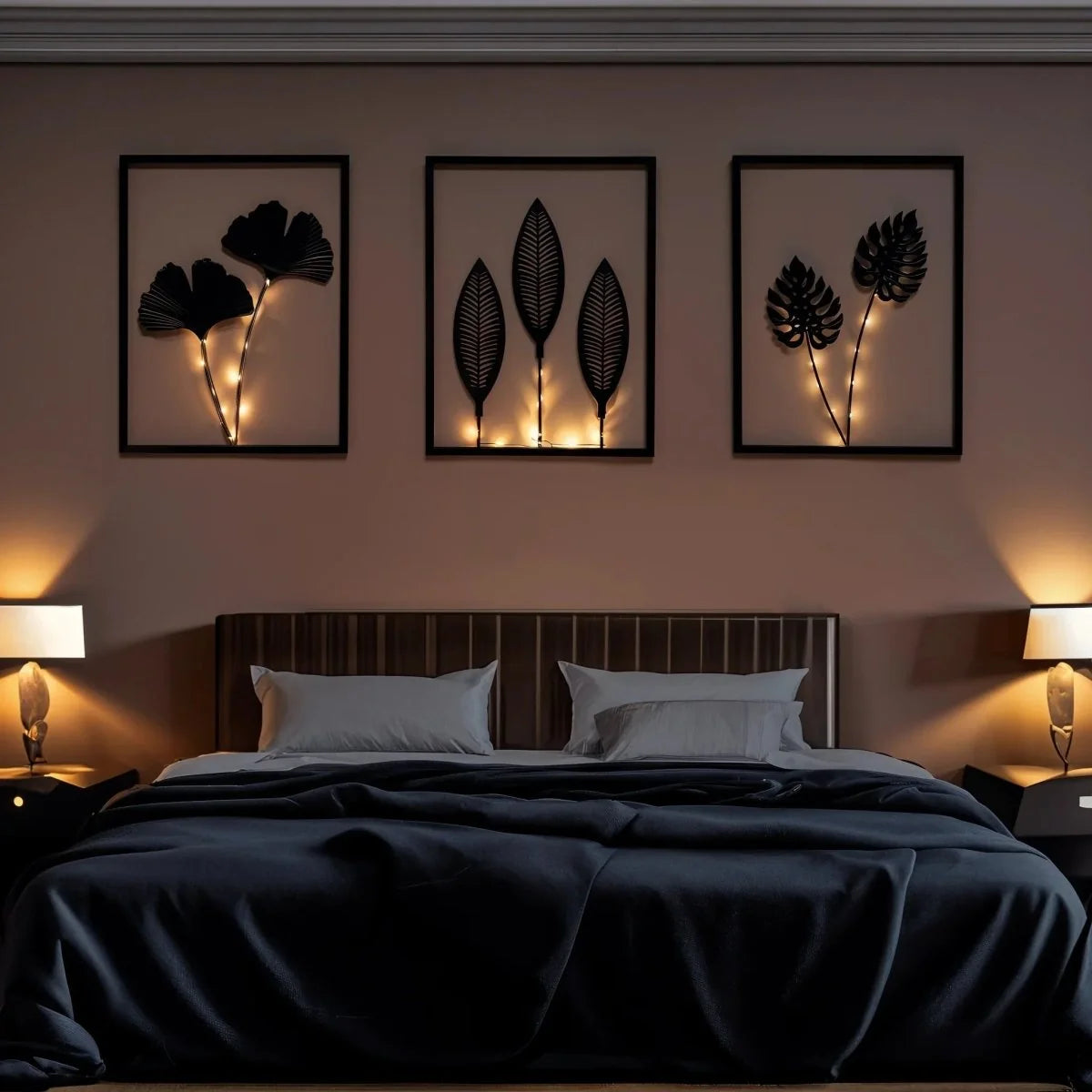 Frame Lamp Set Color-Changing LED Set of 3