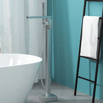 Freestanding Bathtub Faucet Floor-Mounted Copper Alloy Rust-Resistant