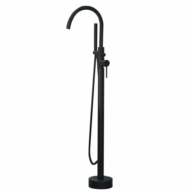 Freestanding Bathtub Faucet Floor-Mounted Copper Alloy Rust-Resistant