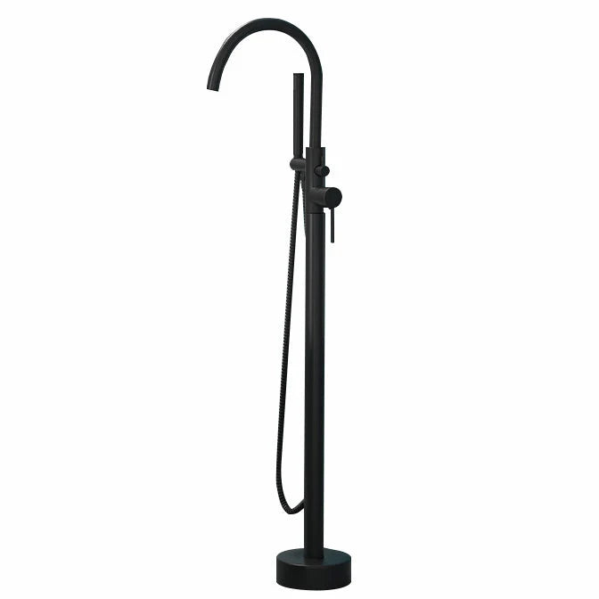Freestanding Bathtub Faucet Floor-Mounted Copper Alloy Rust-Resistant