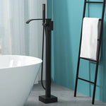 Freestanding Bathtub Faucet Floor-Mounted Copper Alloy Rust-Resistant