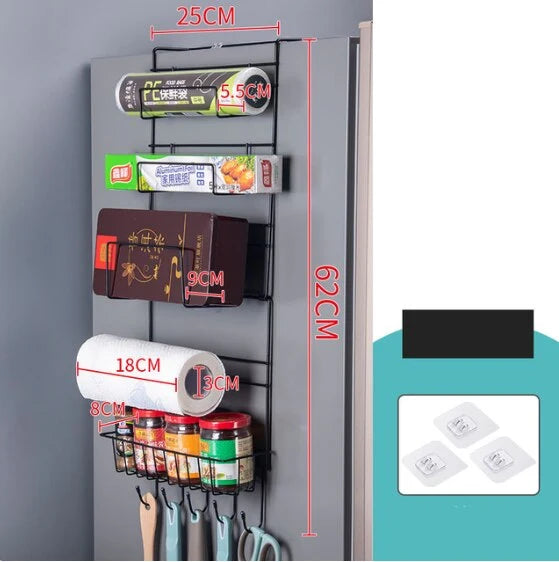 Fridge Organizer Multi-Layer Rust-Proof No-Drill