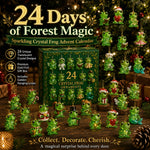 Frog Advent Calendar Crystal Figurines Set of 24