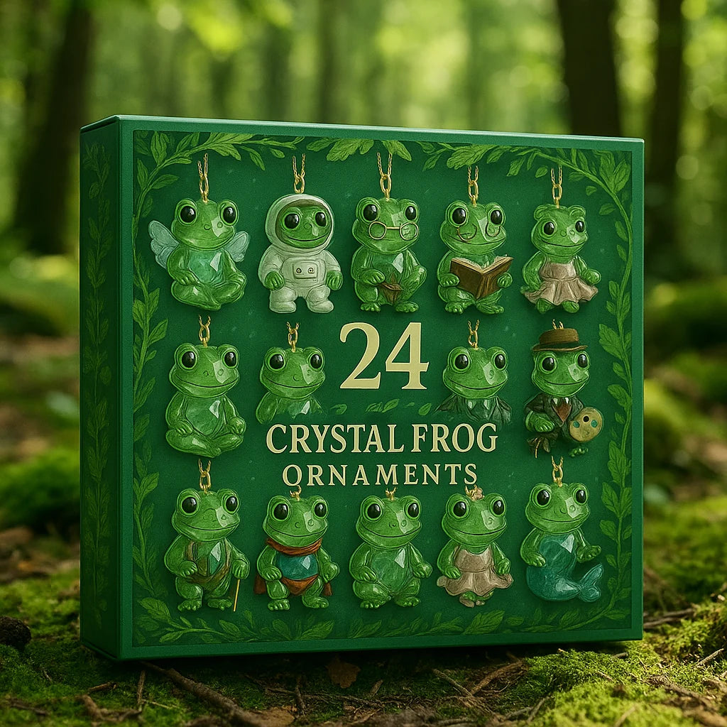 Frog Advent Calendar Crystal Figurines Set of 24