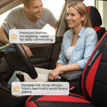 Front Seat Covers PU Leather Universal Fit Set of 2