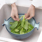 Fruit And Vegetable Colander Double-Layer Stackable