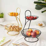 Fruit Basket Metal Multi-Tier Ventilated Sides