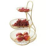 Fruit Basket Metal Multi-Tier Ventilated Sides