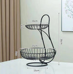 Fruit Basket Metal Multi-Tier Ventilated Sides