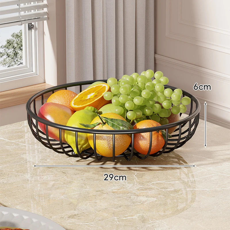 Fruit Bowl Stand Tiered Ventilated Metal Space-Saving