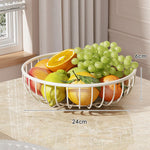 Fruit Bowl Stand Tiered Ventilated Metal Space-Saving