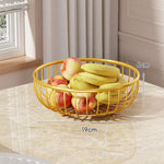 Fruit Bowl Stand Tiered Ventilated Metal Space-Saving