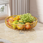 Fruit Bowl Stand Tiered Ventilated Wire Space-Saving