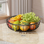 Fruit Bowl Stand Tiered Ventilated Wire Space-Saving