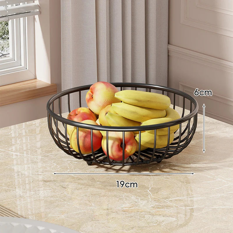 Fruit Bowl Stand Tiered Ventilated Wire Space-Saving