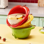 Fruit Drain Basket Double-Layer Removable Strainer