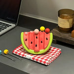Fruit Fork Set Watermelon Ceramic Base & Stainless Steel