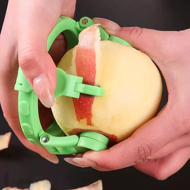 Fruit Peeler Adjustable Grip Stainless Steel Blade Compact Design