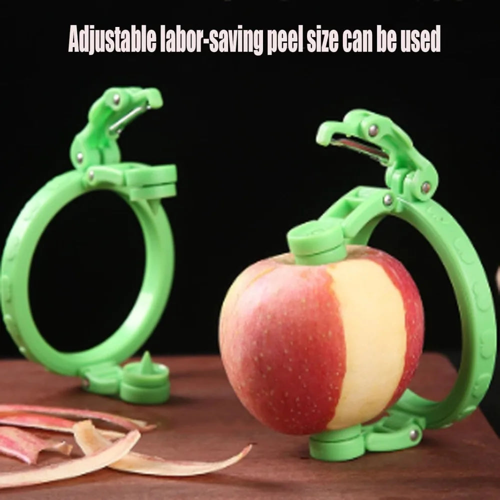Fruit Peeler Adjustable Grip Stainless Steel Blade Compact Design